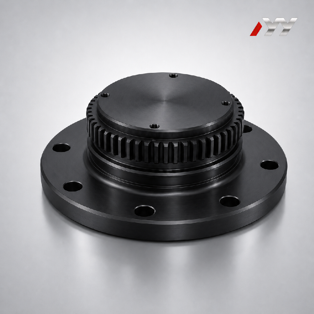 42CrMo Black Oxide External Spline Coupling Flange
