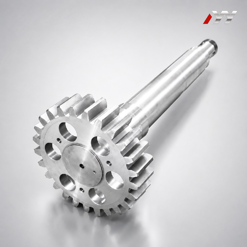 Metallurgy Machinery Soft Tooth Flank Spur Gear Shaft